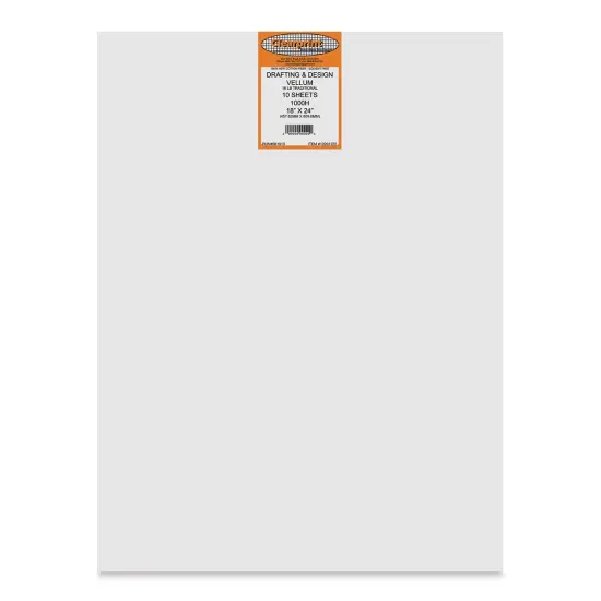 Clearprint Drafting Velllum - 18" x 24", 10 Sheets {1}