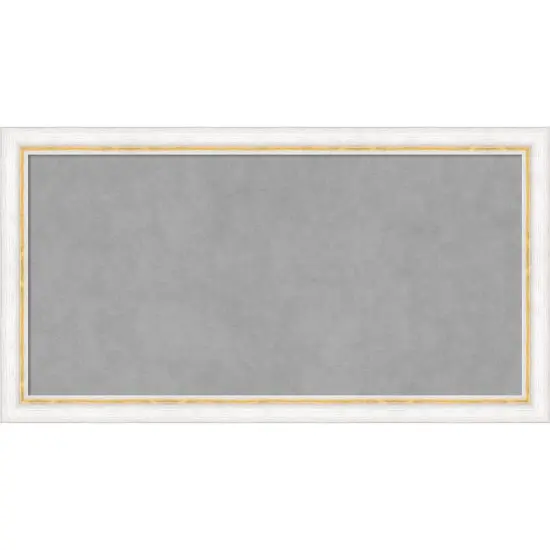 Midnight Black Narrow Wood Framed Magnetic Board {1}