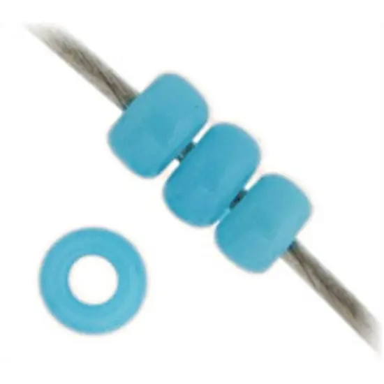 Miyuki 250g Opaque Round Rocailles Seed Beads, 11/0 Light Blue #413 {2}