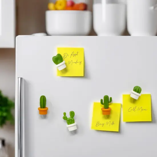 Wrapables Novelty Refrigerator Magnets for Kitchen, Whiteboards, Cabinets, and Lockers (Set of 12) Mini Cactus {5}