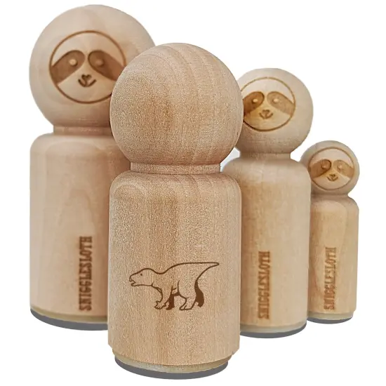 Alert Iguanodon Jurassic Dinosaur Rubber Stamp for Stamping Crafting Planners {7}