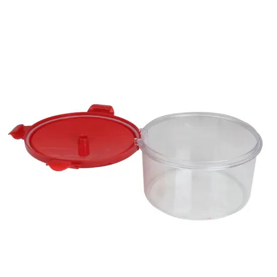Avon 6" Resealable Sugar Storage Container with Attached Lid Red {3}