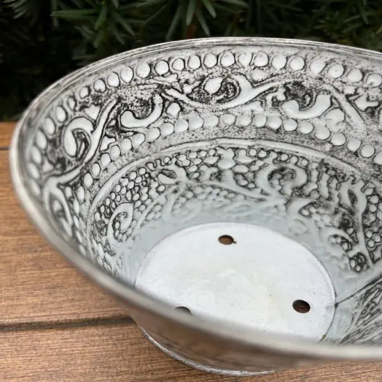 Trio Planter - 4" White Vintage {6}