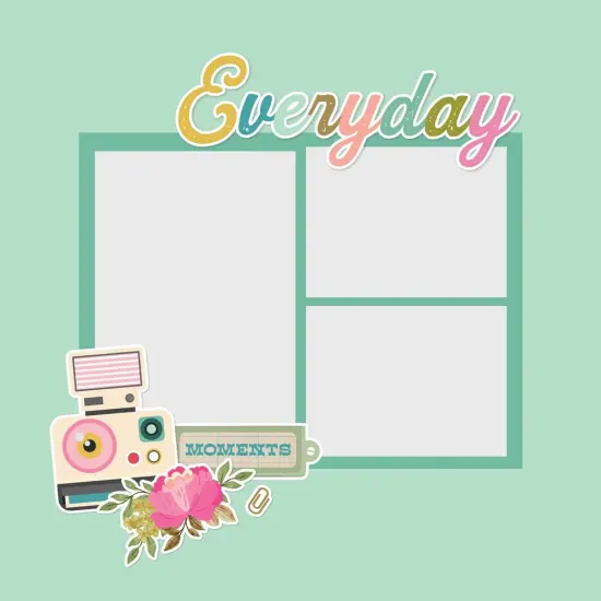 Simple Stories Simple Pages Page Pieces-17/Pkg {4}