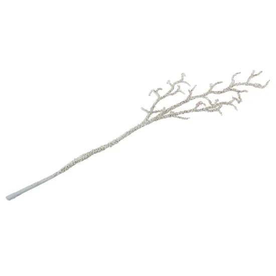 Northlight 30" Glittered White Artificial Twig Christmas Spray {6}