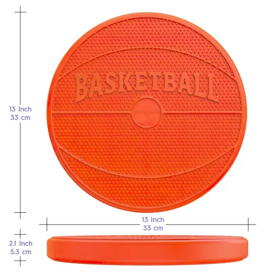 Wiggle Seat Sensory Cushion, Orange Basketball {3}