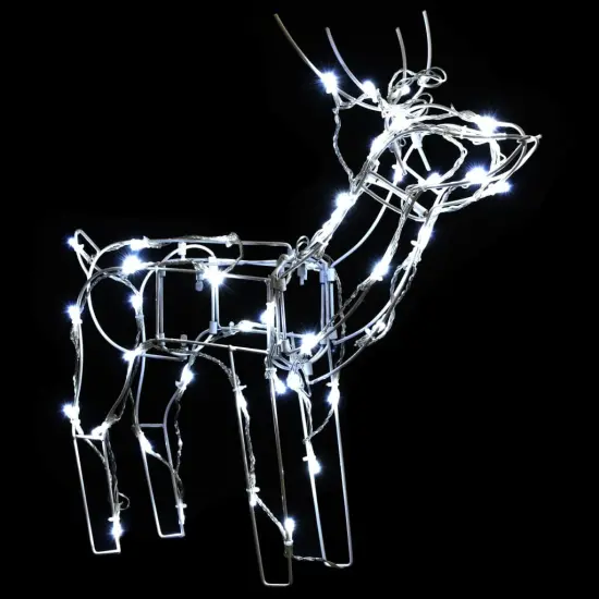 3 Piece Christmas Light Display Reindeers with 229 LEDs Cold white {5}