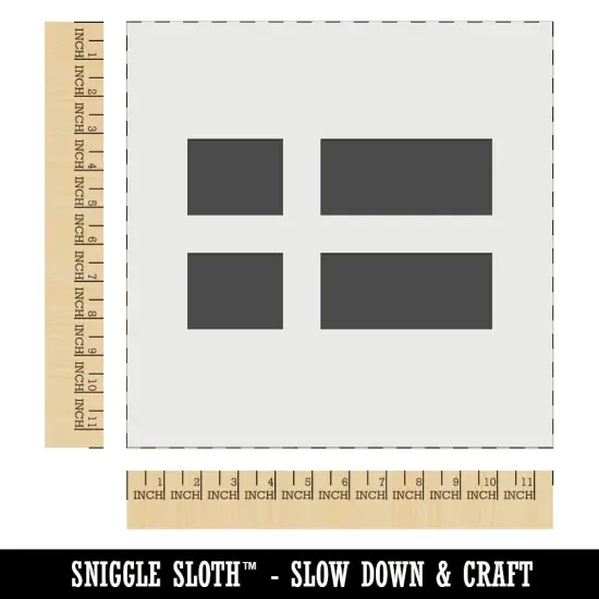 Sweden Flag Wall Cookie DIY Craft Reusable Stencil {1}