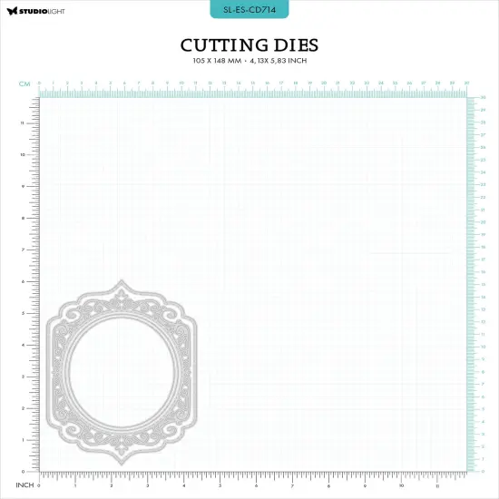 Studio Light Essentials Cutting Dies-Nr. 714, Swirl Frame Shape {4}