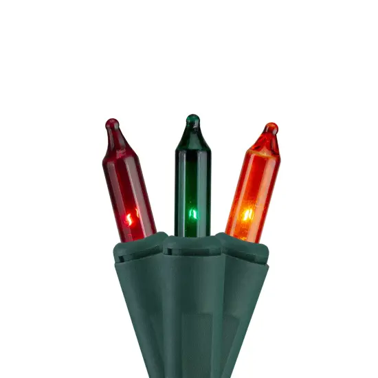 Hofert Everglow 8-Function Mini Christmas Lights - Multi-Color - 37.5ft Green Wire - 150ct {1}
