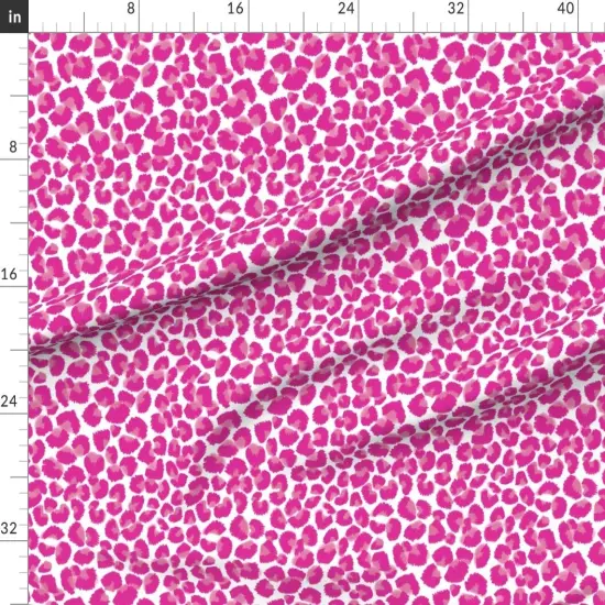 Various Fabrics by the Yard or Fat Quarter Pink Cheetah Leopard Print Animal Exotic Hot Wild Cat Safari Custom Printed Fabric by Spoonflower {1}