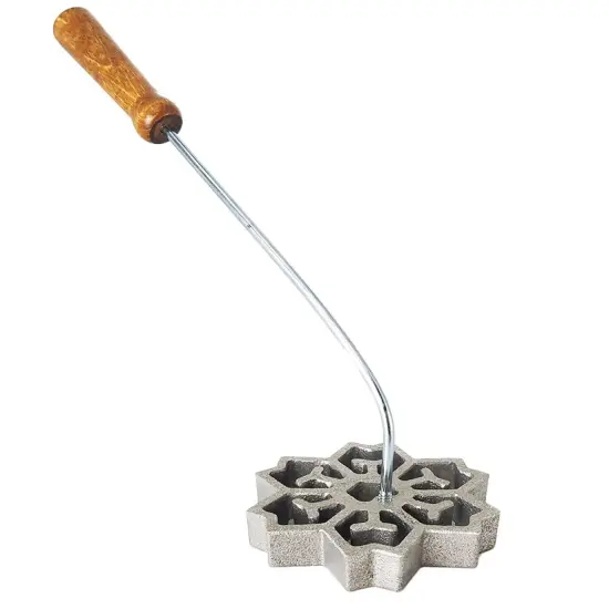Rosette Iron Bunuelos Cookie Mold, 2-in-1 Snowflake {2}