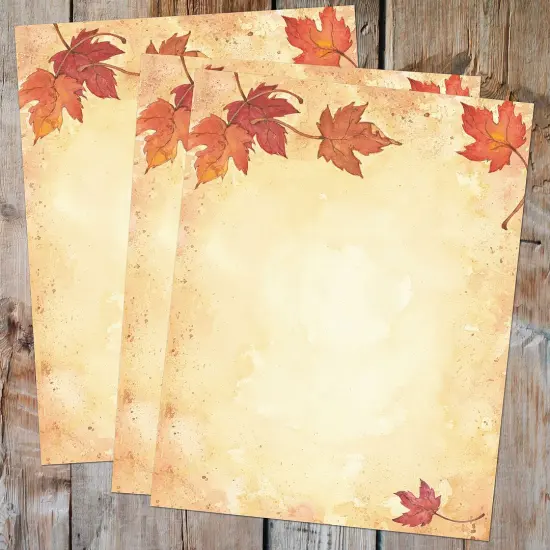 Great Papers! Fall Leaves Stationery Letterhead, 8.5" x 11", Inkjet and Laser Printer Compatible, 80 sheets {3}