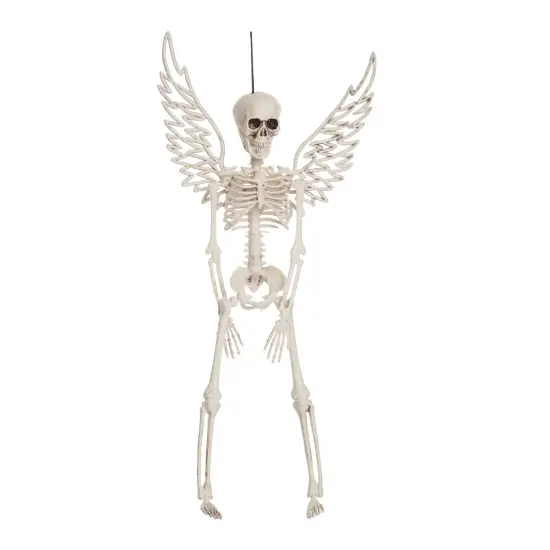 16.1" Halloween Skeleton w/Wings Decorative Figurine {1}