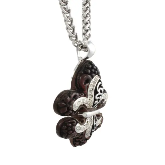 Fleur de Lis Necklace and Dangling Earrings Set {3}