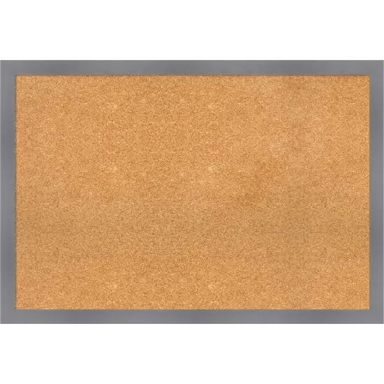 Edwin Wood Framed Corkboard, Natural Cork Edwin Grey {1}