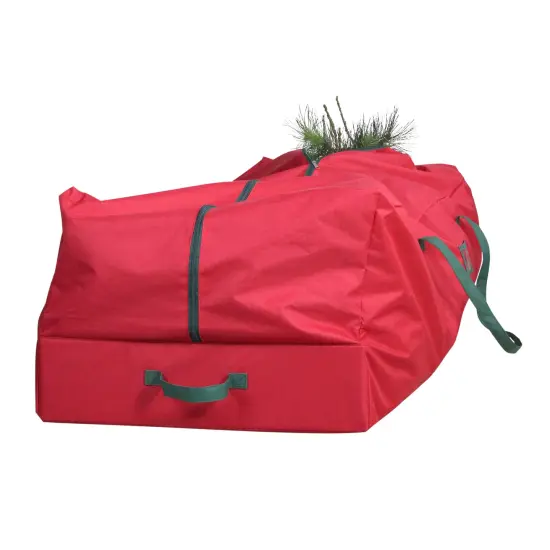 Northlight 7.5&rsquo; Red and Green Rolling Artificial Christmas Tree Storage Bag {3}
