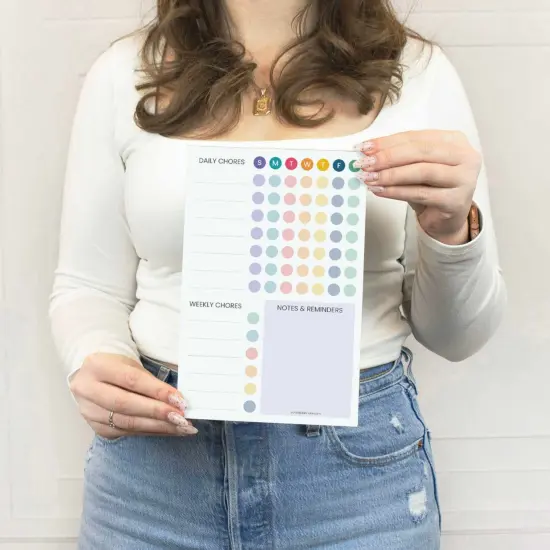 bloom daily planners Planning Pad, 6" x 9", Chore Pad with Magnets, Bright {2}