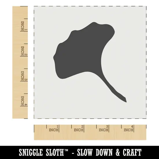 Ginkgo Leaf Solid Wall Cookie DIY Craft Reusable Stencil {7}