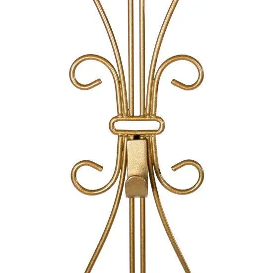 Adjustable Wreath Hanger for Door - Elegant Gold {5}