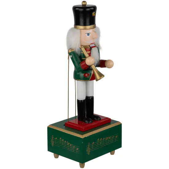 Northlight 12" Red Animated and Musical Christmas Nutcracker with Trumpet {5}
