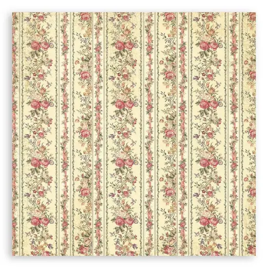 Stamperia Polyester Fabric 12"X12" 4/Pkg-Precious {3}