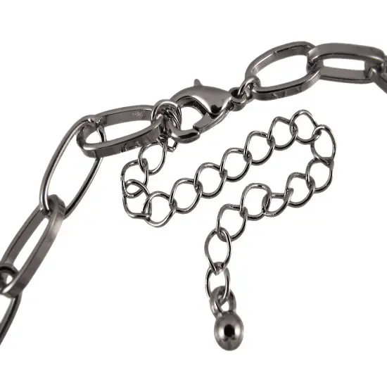 Tattoo Skull & Roses Shell Necklace & Earrings Set {5}