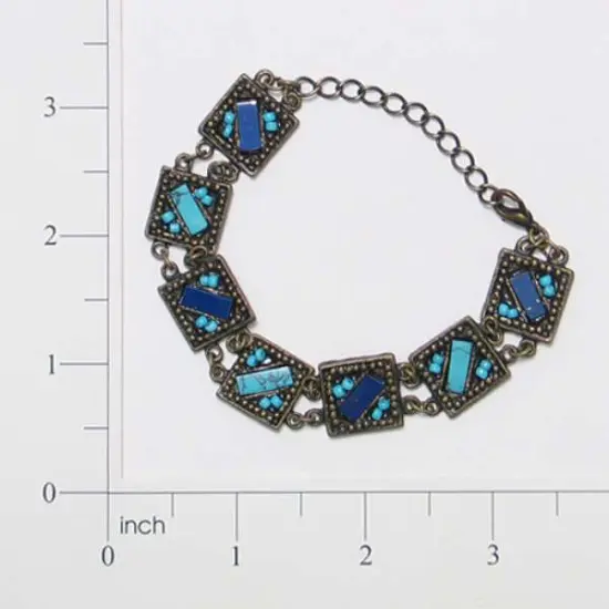 Antique Inspired Turquoise Bracelet {3}