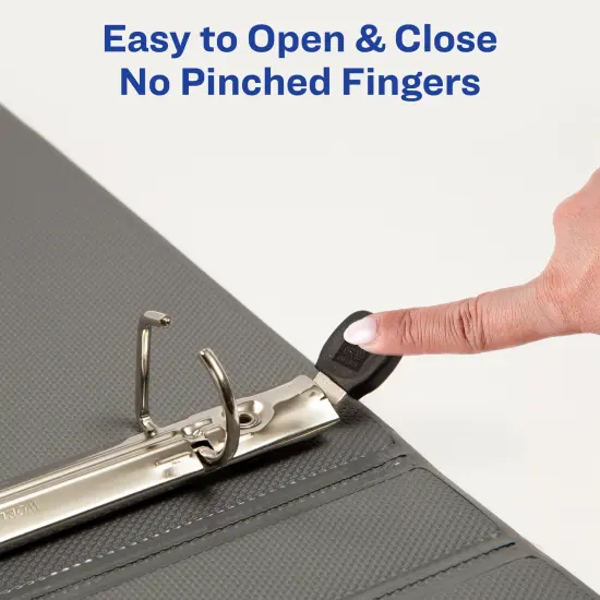 Avery Nonstick Heavy-Duty View 3 Ring Binder, 1" One Touch Slant Rings, 1 Black Binder (05300) {5}
