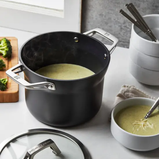 ZWILLING Motion Hard Anodized 4-qt Aluminum Nonstick Soup Pot {4}