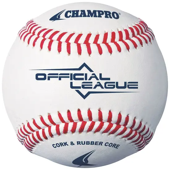 Champro&reg; Official League Leather Baseball (Pack of 12) {1}