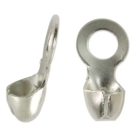 JewelrySupply Ball Chain Dangle Connector 2.4mm Silver Color (Package of 10) {1}