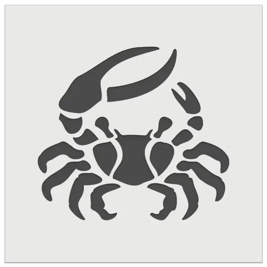 Fiddler Crab Crustacean with Large Claw Wall Cookie DIY Craft Reusable Stencil {2}
