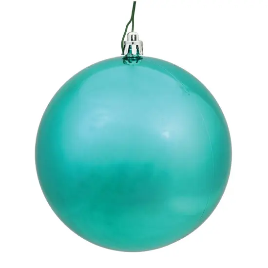 Vickerman 2.4 in. Teal Shiny Ball Christmas Ornament {1}
