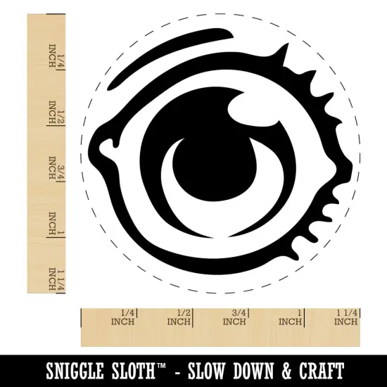 Single Eye with Eyelashes Rubber Stamp for Stamping Crafting Planners {1}