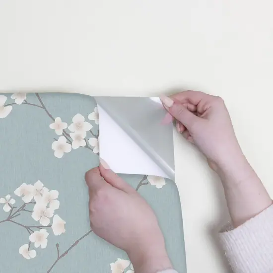 Transform Blossom Blue Peel and Stick Wallpaper {3}