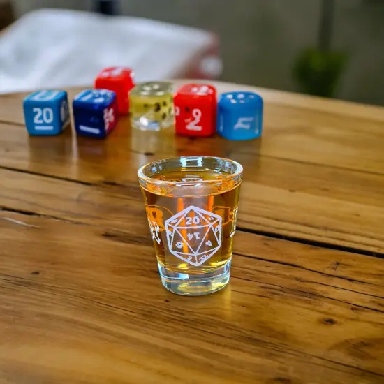 2oz Dungeon Master Shot glass {4}