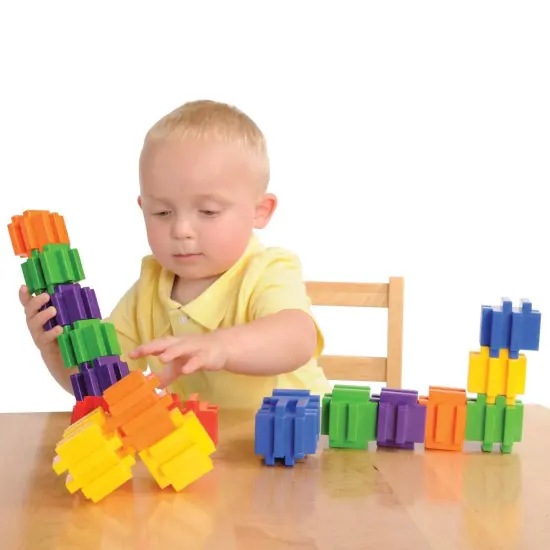 Joyn Toys Large Connecting Cubes Manipulative Set - 48 Pieces {3}