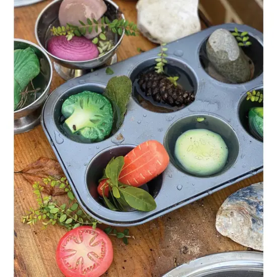 Yellow Door Sensory Play Stones: Vegetables - 8 Pieces {3}