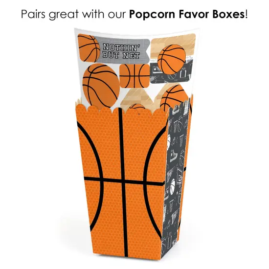 Big Dot of Happiness Nothin' but Net - Basketball - Baby Shower or Birthday Party Favor Sticker Set - 12 Sheets - 120 Stickers {7}