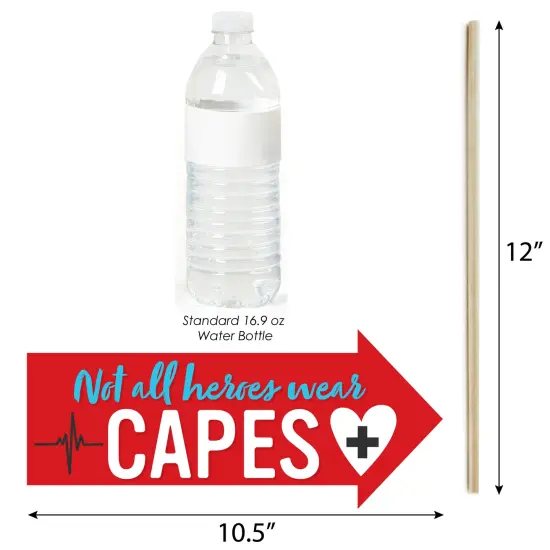 Big Dot of Happiness Funny Thank You Nurses - Nurse Appreciation Week Photo Booth Props Kit - 10 Piece {3}