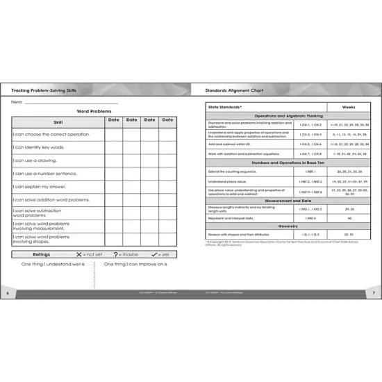 Carson Dellosa Problem Solving 4 Today 1st Grade Workbook, Math Book With Counting, Addition, Subtraction, Number Lines, Place Value, and More Mathematics, Classroom or Homeschool Curriculum {2}