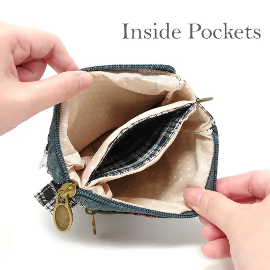 Wrapables Mini Crossbody Cell Phone Bag Front Flap / Black {4}