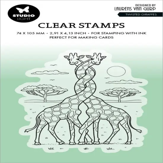Studio Light Clear Stamp By Laurens-Nr. 564, Twisted Giraffes {1}