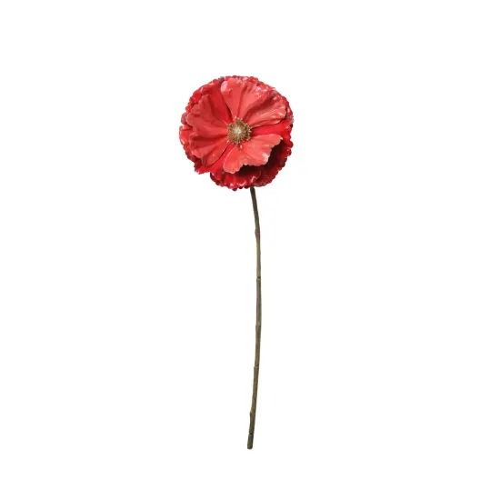 Northlight Poppy Artificial Floral Stem Spray - 18" - Coral Pink {1}