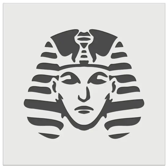 Ancient Egyptian Pharaoh with Crown Wall Cookie DIY Craft Reusable Stencil {2}