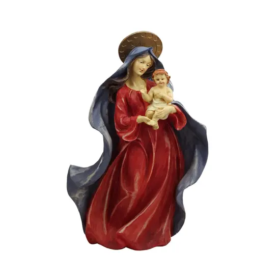Northlight Virgin Mary with Baby Jesus Figure - 18.5" Blue {1}