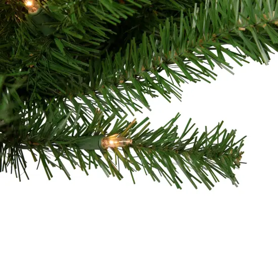 Northlight Pre-Lit Deluxe Dorchester Pine Artificial Christmas Wreath - 60" - Clear Lights Green {3}