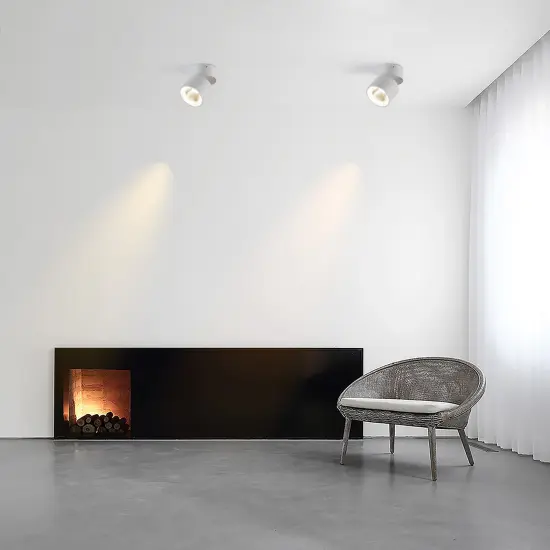 Aluminum Round LED Ceiling Spotlight with Adjustable Downlight, 15 Watt Cool White 4000K, Energy-Efficient Ceiling-Mounted Spot Lighting - Modern Fixture - for Home, Office, and Commercial Spaces {8}