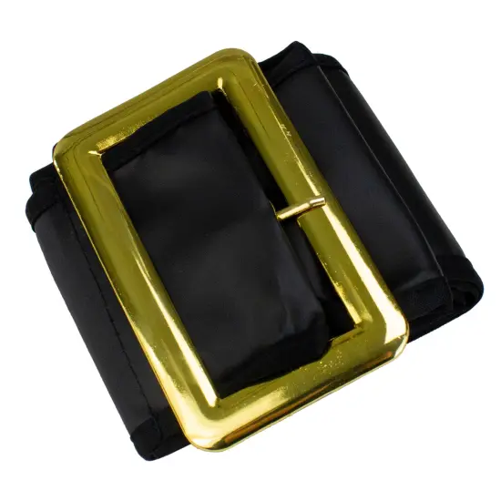 Fun World 61" Black Santa Claus Men Adult Christmas Belt Costume Accessory - One Size {4}